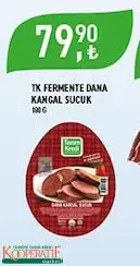 TARIM KREDİ BİRLİK FERMENTE DANA KANGAL SUCUK 130 G TARIM KREDİ BİRLİK FERMENTE DANA KANGAL SUCUK 130 G